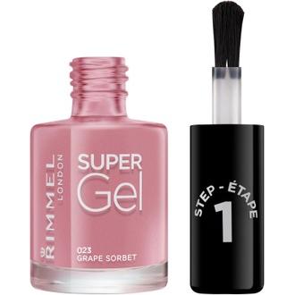 Rimmel 12Ml Super Gel Nail Polish Kynsilakka 023 Grape Sorbet