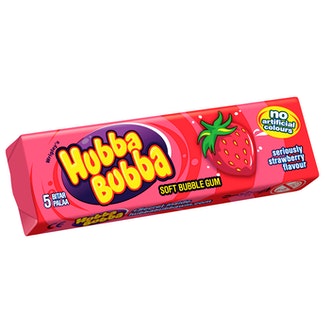 Hubba Bubba 35g Seriously Strawberry purukumi kalorit ja ravintosisältö - 287 kcal