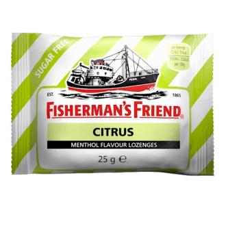 Fisherman´s Friend sokeriton Citrus 25g kalorit ja ravintosisältö