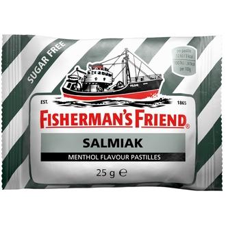 Fisherman's Friend 25g sokeriton Salmiakki kalorit ja ravintosisältö