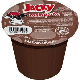 Jacky Makupala kaakaovanukas 120g kalorit ja ravintosisältö