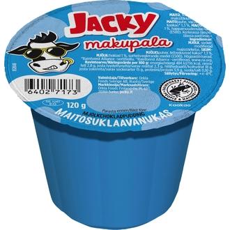 Jacky Makupala maitosuklaavanukas 120g kalorit ja ravintosisältö