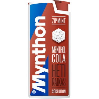 Mynthon Zip Mint 30g Menthol-Cola kalorit ja ravintosisältö