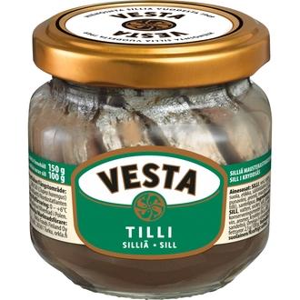 Vesta silliä tillikastikkeessa 150/100g kalorit ja ravintosisältö