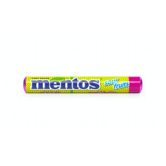 Mentos 37,5g sour fruits omena mansikka kalorit ja ravintosisältö