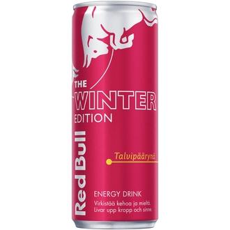 Red Bull Winter Edition Talvipäärynä energiajuoma 250ml kalorit ja ravintosisältö