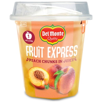 Del Monte Fruit Express Persikanpaloja mehussa 227g/132g kalorit ja ravintosisältö