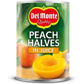 Del Monte Persikanpuolikkaat mehussa 415g kalorit ja ravintosisältö - 51 kcal