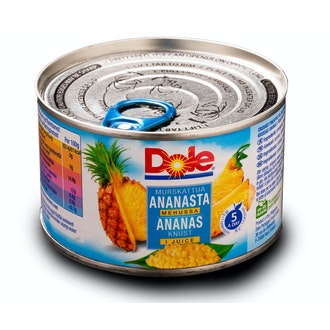 Dole ananasmurska mehussa 227g/149g kalorit ja ravintosisältö