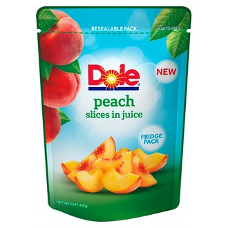 Dole Persikkaviipaleita mehussa 400g/220g kalorit ja ravintosisältö