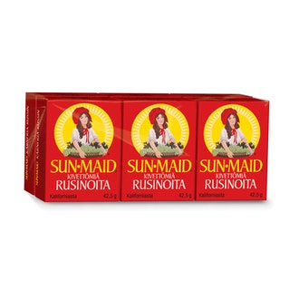 Sun-Maid Kivetön rusina 6-pack pikkurasioita 6x42,5g kalorit ja ravintosisältö