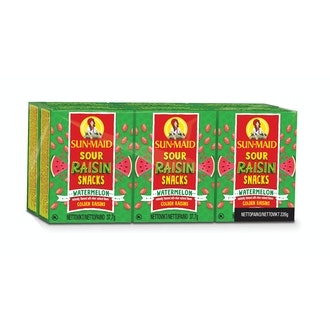 Sun-Maid (6x38g) Sour Golden Vesimeloninmakuinen kirpeä rusina kalorit ja ravintosisältö