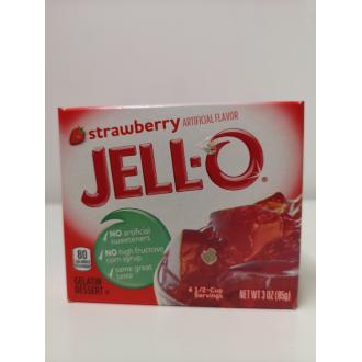 Jell-O mansikanmakuiset jälkiruoka-ainekset 85g kalorit ja ravintosisältö - 364 kcal