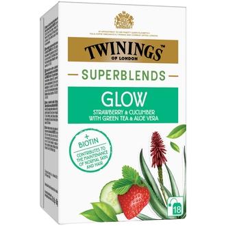 Twinings Superblends Glow yrtti-infuusio 18x2g kalorit ja ravintosisältö
