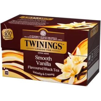 Twinings Smooth Vanilla maustettu musta tee 20x2g kalorit ja ravintosisältö - 1 kcal