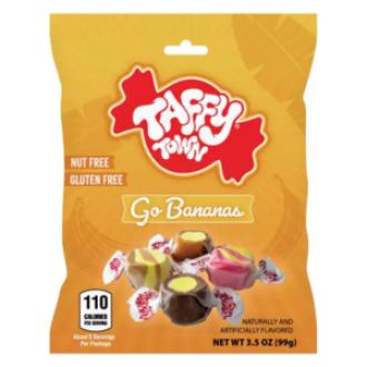 Taffy Town Go Bananas 99 g kalorit ja ravintosisältö - 393 kcal