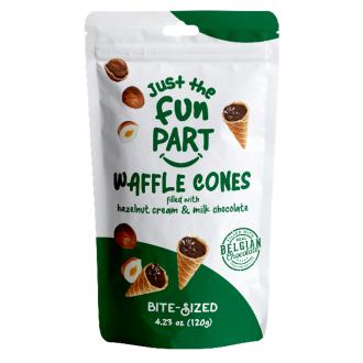 Just the Fun Part Hazelnut cream-Milk Chocolate Waffle cone 120g kalorit ja ravintosisältö - 500 kcal