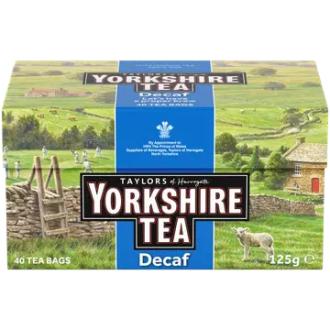 Taylors of Harrogate Yorkshire kofeiiniton musta tee 40 pss ilman narua 125gr kalorit ja ravintosisältö - 0 kcal