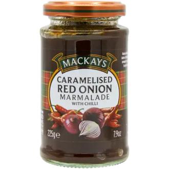 Mackays Karamellisoitu punasipulichutney chilillä 225g kalorit ja ravintosisältö - 253 kcal