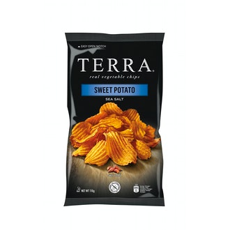Terra bataattisipsi 110g kalorit ja ravintosisältö