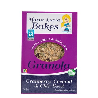 Maria Lucia Bakes granola 325g karpalo kookos gton kalorit ja ravintosisältö