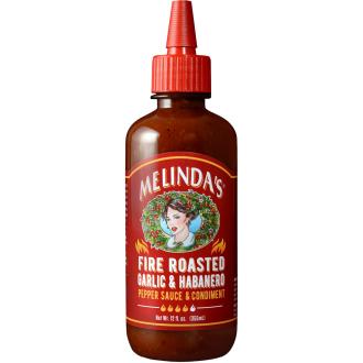Melindas Fire Roasted Garlic n Habanero Hot Sauce 355ml kalorit ja ravintosisältö - 17 kcal