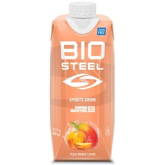 BioSteel Peach Mango persikan ja mangonmakuinen urheilujuoma sokeriton 0,5 tetra kalorit ja ravintosisältö