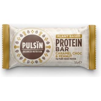 Pulsin Karamellisuklaa-Maapähkinä Proteiinipatukka 50G kalorit ja ravintosisältö - 475 kcal