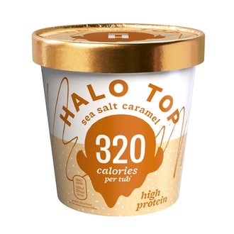 Halo Top jäätelö 473ml Sea Salt Caramel kalorit ja ravintosisältö - 70 kcal