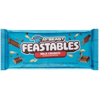 MrBeast Feastables Milk Crunch maitosuklaalevy 60g kalorit ja ravintosisältö