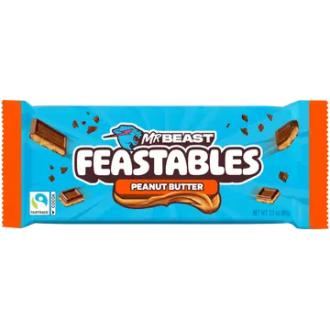 MrBeast Feastables Peanut Butter maitosuklaalevy 60g kalorit ja ravintosisältö - 562 kcal