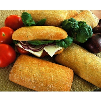 Kaura-Ciabatta sämpylä kalorit ja ravintosisältö - 207 kcal