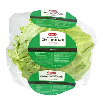 Pirkka jäävuorisalaatti ulkomainen 1lk kalorit ja ravintosisältö