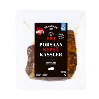 Tamminen smoked BBQ porsaan kypsä kassler n. 650 g kalorit ja ravintosisältö - 241 kcal