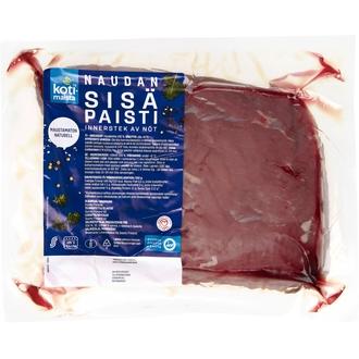Kotimaista Naudan sisäpaistipala n1kg kalorit ja ravintosisältö - 125 kcal