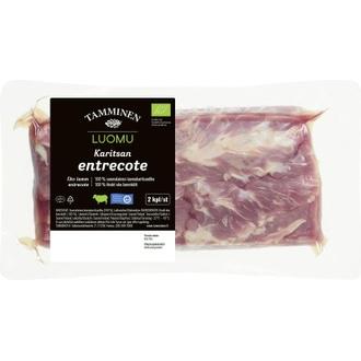 Tamminen luomukaritsan entrecote n500g kalorit ja ravintosisältö - 234 kcal