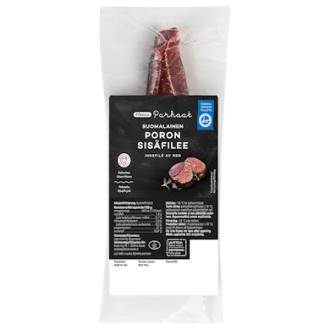 Pirkka Parhaat Poron sisäfilee noin 150 g pakaste kalorit ja ravintosisältö - 110 kcal