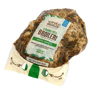 Jyväbroiler sitruuna-yrttimaustettu kokonainen broleri n. 1,3 kg kalorit ja ravintosisältö