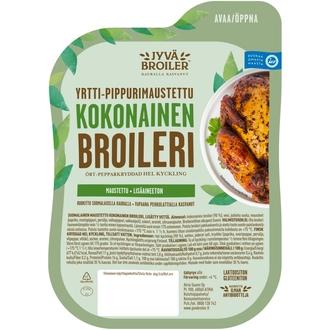 Jyväbroiler Yrtti-Pippurimaustettu Kokonainen Broileri n1,4kg kalorit ja ravintosisältö