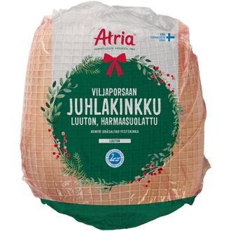 Atria Viljaporsaan Luuton Juhlakinkku pakaste n5kg kalorit ja ravintosisältö - 224 kcal