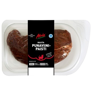 Atria nauta punaviinipaisti n. 850g kalorit ja ravintosisältö