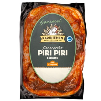 Kariniemen Gourmet kananpoika Piri Piri n. 1,4 kg kalorit ja ravintosisältö - 164 kcal
