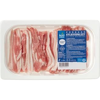 Kotimaista porsaan kylkiviipaleet n. 400 g kalorit ja ravintosisältö - 333 kcal