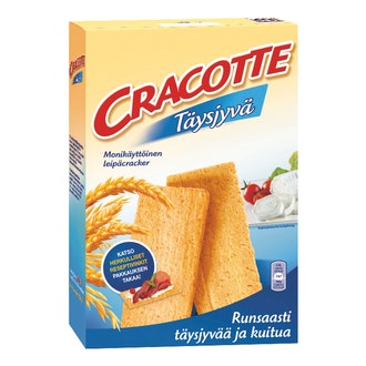 Cracotte Täysjyvä leipäcrackereitä 250g kalorit ja ravintosisältö - 380 kcal
