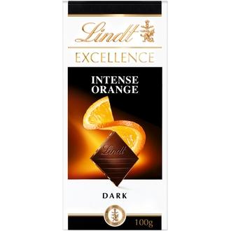 Lindt Excellence Appelsiini tumma suklaalevy 100g kalorit ja ravintosisältö - 538 kcal