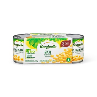 Bonduelle Maissi 3x150/140g kalorit ja ravintosisältö
