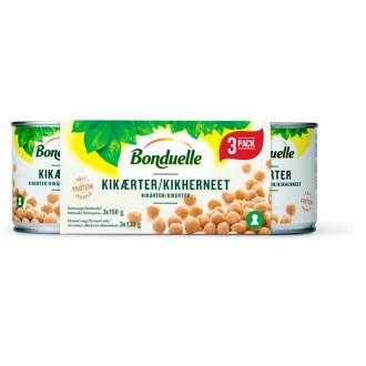 Bonduelle Kikherneet 3x150g/130g kalorit ja ravintosisältö - 120 kcal