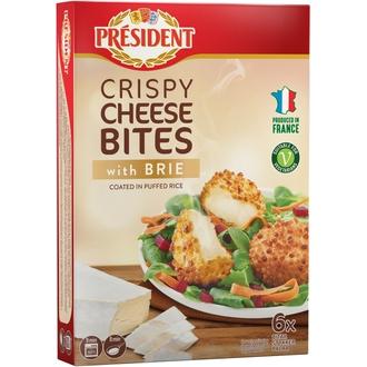 Président Crispy Cheese Bites with Brie 150g kalorit ja ravintosisältö