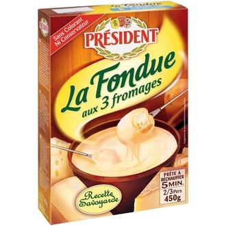 Président 450g Fondue juustofondue kalorit ja ravintosisältö