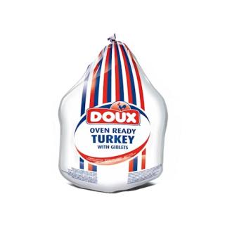 Doux Kalkkuna kokonainen mini (sis. sisäelimet) paistovalmis 2,4 kg pakaste kalorit ja ravintosisältö - 124 kcal